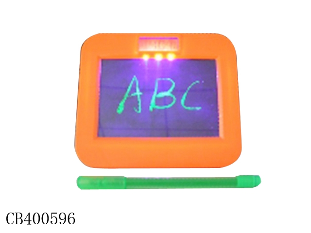 Message board alarm clock with recording