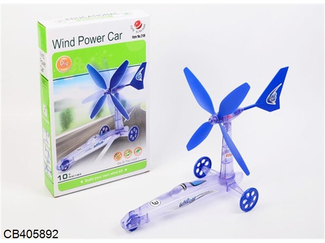 Wind power vehicle (self loading toy)