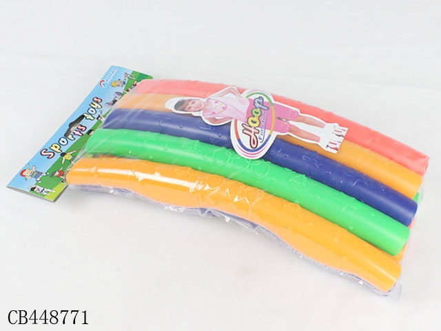 Pattern solid color 9-section middle hula hoop