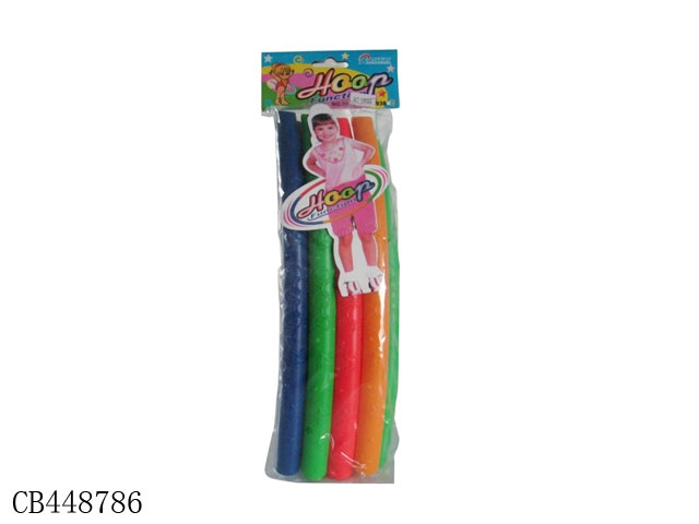 Pattern solid color 8-section small hula hoop
