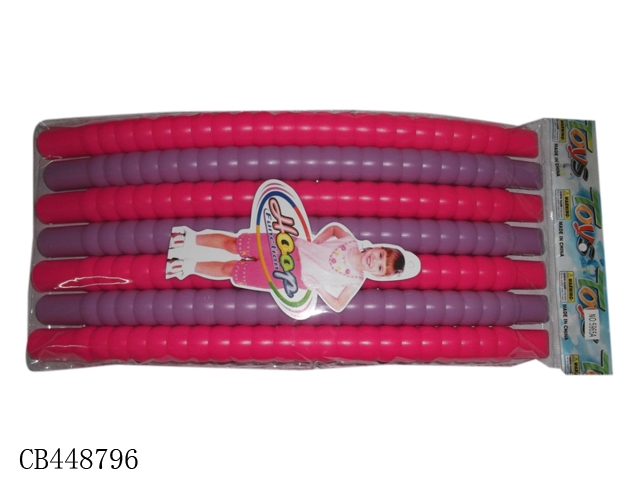 Barbie color 7-section middle hula hoop