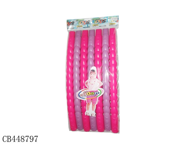 Barbie color 7-section middle hula hoop