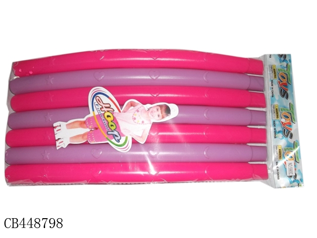 Barbie color 7-section middle hula hoop