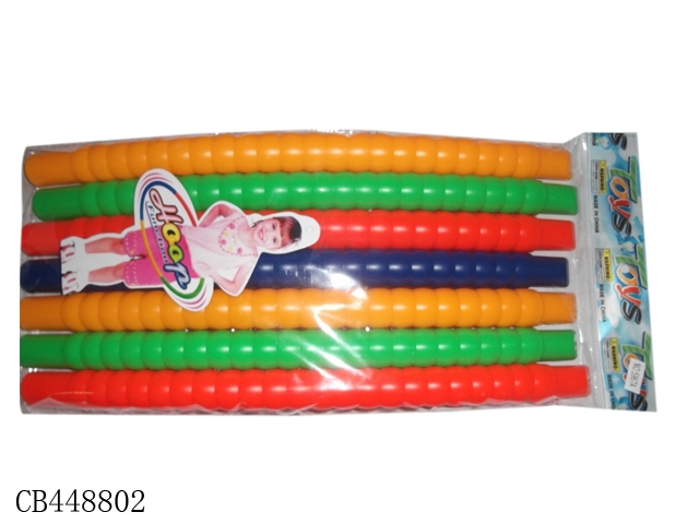 Solid color 7-section middle hula hoop diameter 74cm