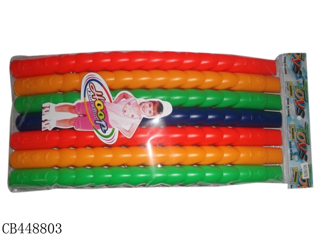 Solid color 7-section middle hula hoop diameter 72.5cm