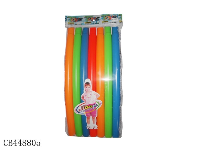 Solid color 7-section middle hula hoop