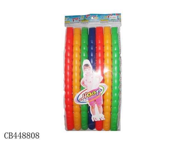 Solid color 7-section small hula hoop