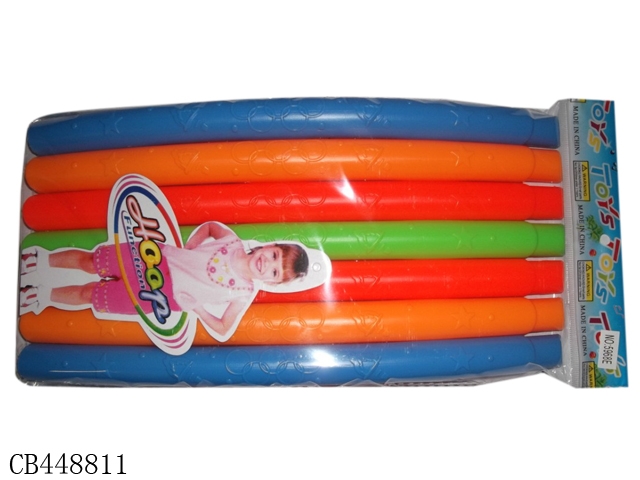Solid color 7-section small hula hoop