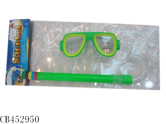 Swimming goggles + Straws