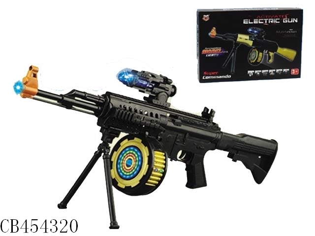 Vibration gun with light gunfire (6XAA)