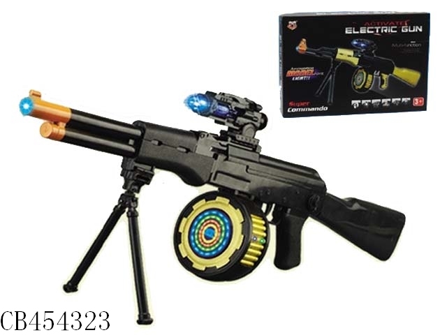 Vibration gun with light gunfire (6XAA)