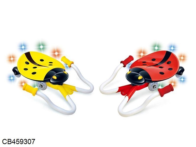 Ladybird twist stroller with light music (red / yellow Mix)