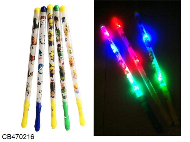 Large colorful cartoon flashing stick