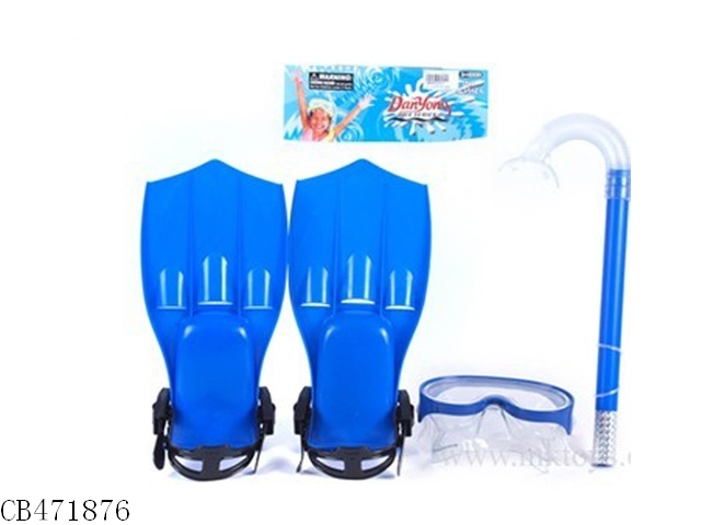 Set of swimming shoes (blue, green)