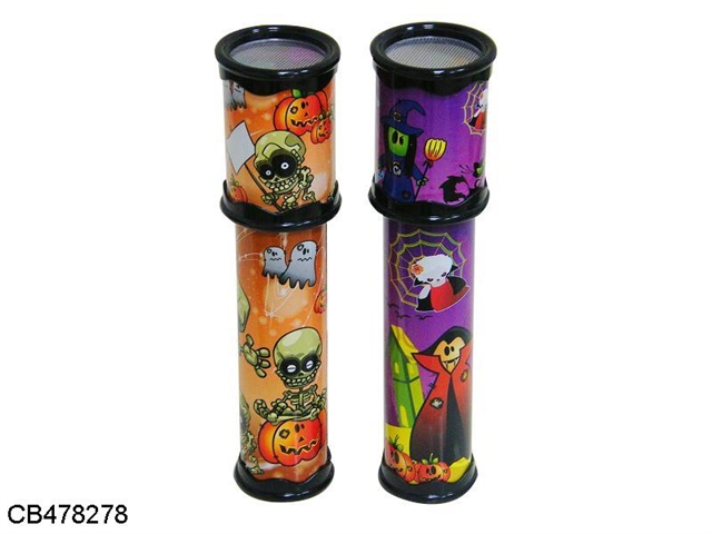 Double glass lens Halloween pattern kaleidoscope