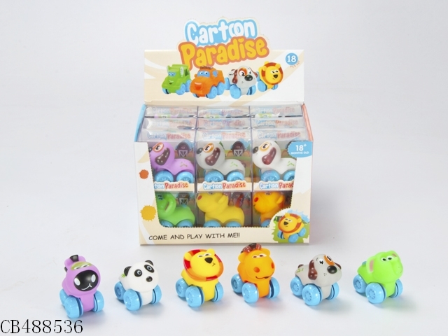 18PCS plastic cartoon animal.