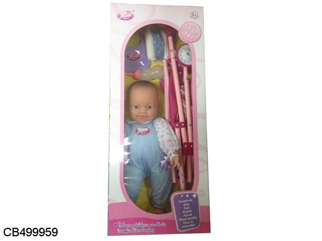 Wick 15.8 inches trolleys music doll laughing