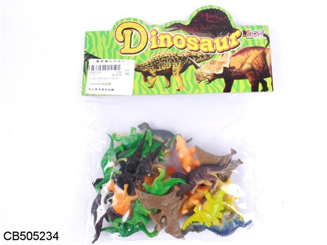 24/pcs solid dinosaur series of animal