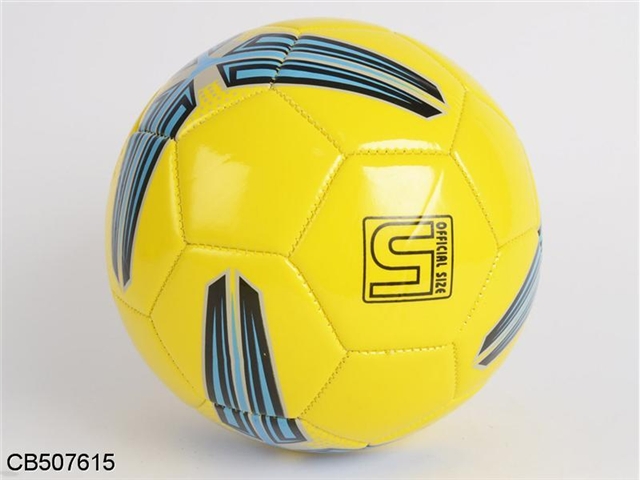No. 5 standard PU hand sewn football (4 color mix)