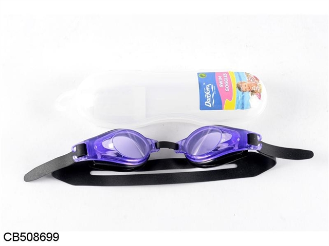 Swimming goggles (purple, black, green)