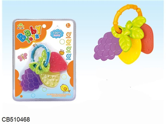 Baby teether bell fruit