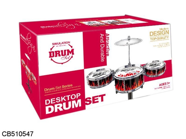 Semi-solid color drum kit Red