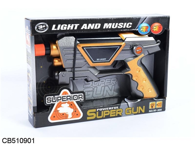 Sound 3D light telescopic gun