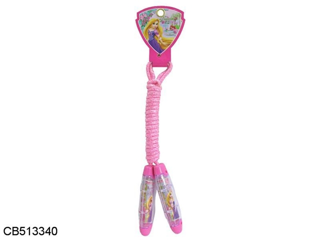 The princess skipping rope