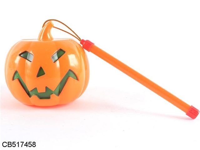 Jack-O-Lantern, charged with light hand