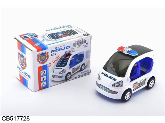 Electric 3D police car with lighting music