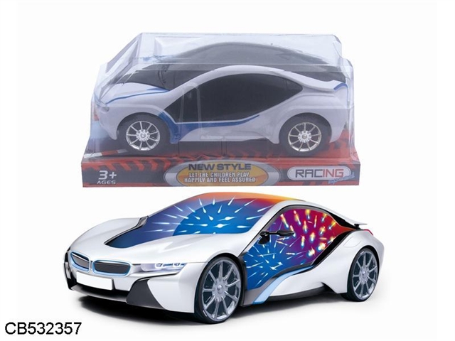 BMW 3D lighting music inertia car (white package)
