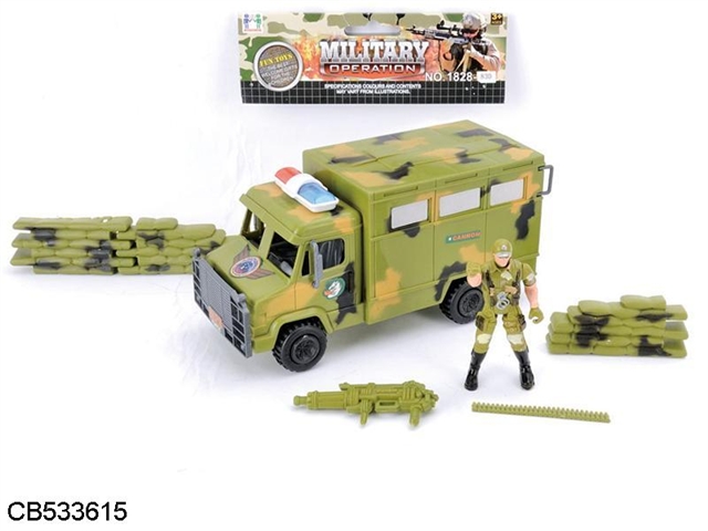 Military / taxiing new cars, castles, soldiers, accessories