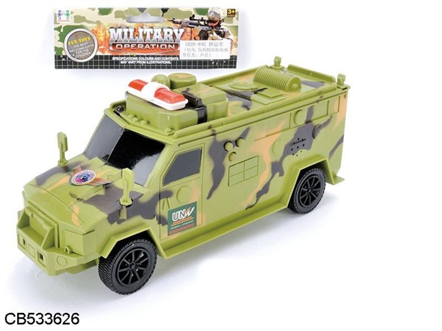 Military escort car / taxi with light voice packet of electricity