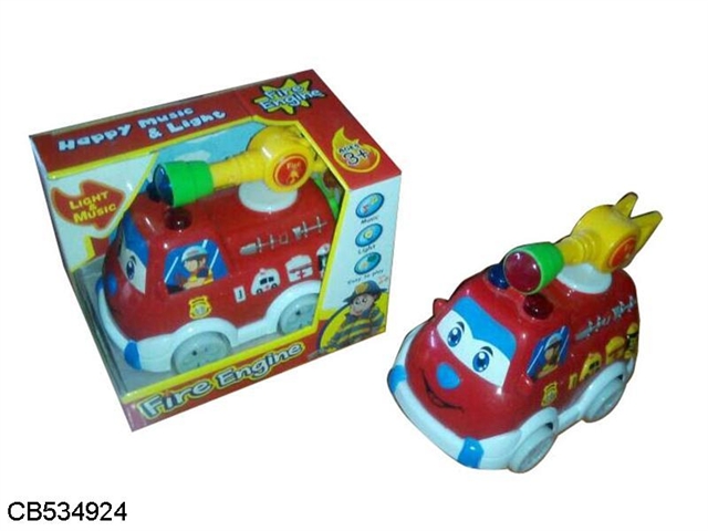 Electric universal fire truck (red blue 2 color)