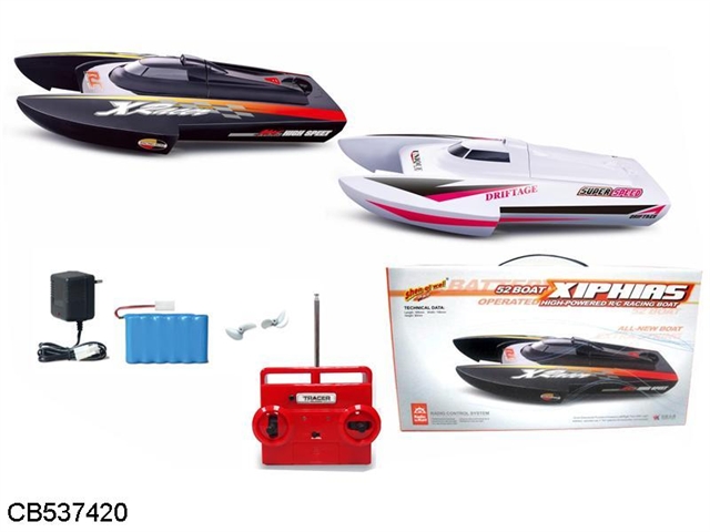 The leader of the remote control boat with the water function (body pack charger, remote control without package)