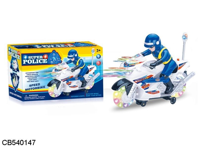 Electric universal light music police motorcycle