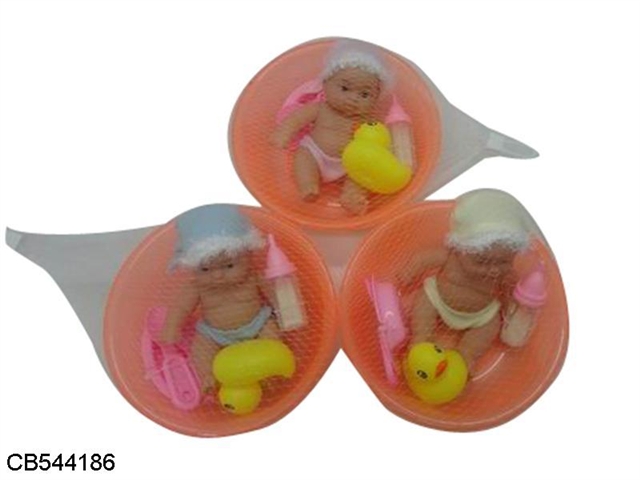 8 inch boy doll tub (3 mixed)