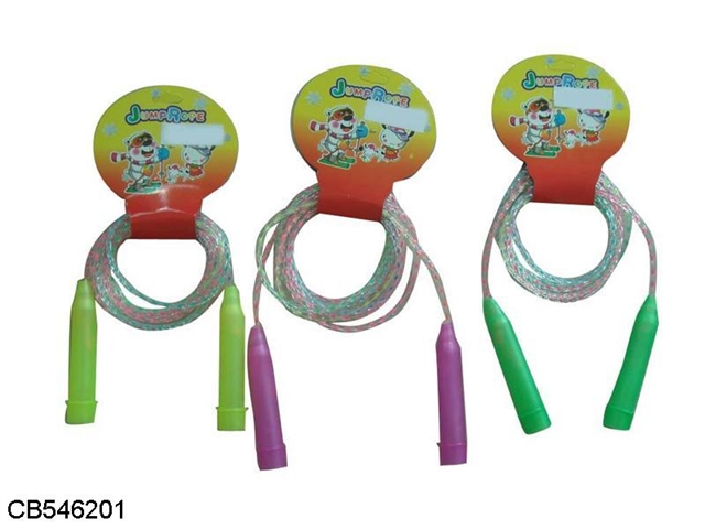 Colorful single rope skipping