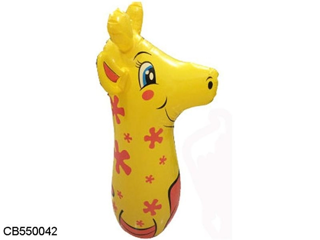Inflatable giraffe tumbler