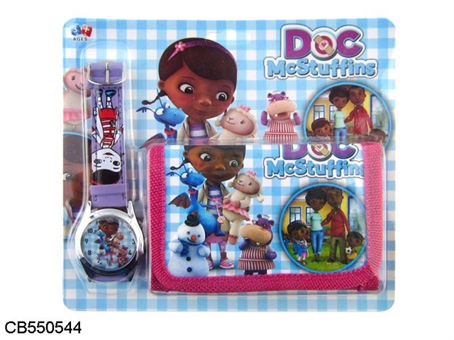 Small doctor DOC watch purse set
