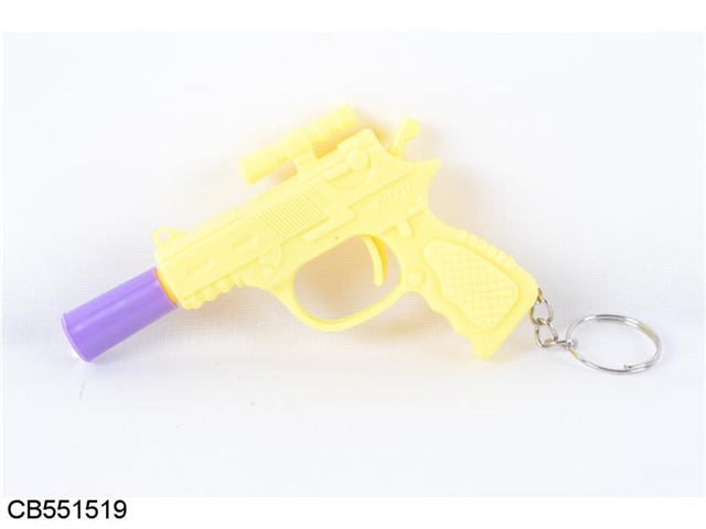 A small pistol (mixed multi-color projection)