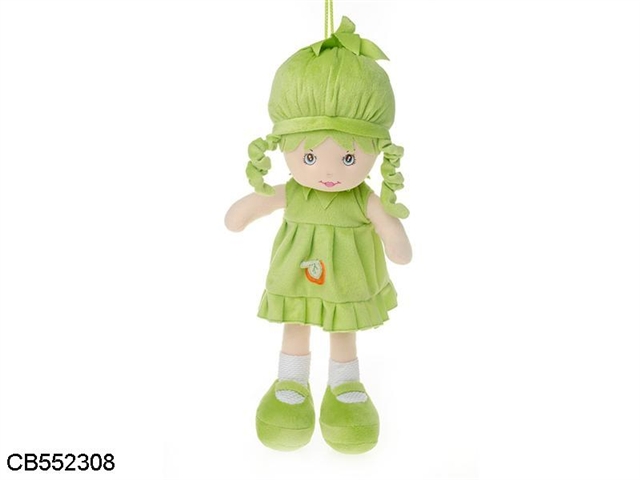 18 inch super soft pumpkin beautiful girl with voice music (English 5 play)