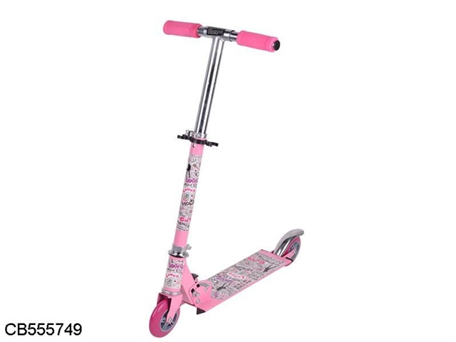 The total iron edging two round scooter (Pink / Blue / yellow)