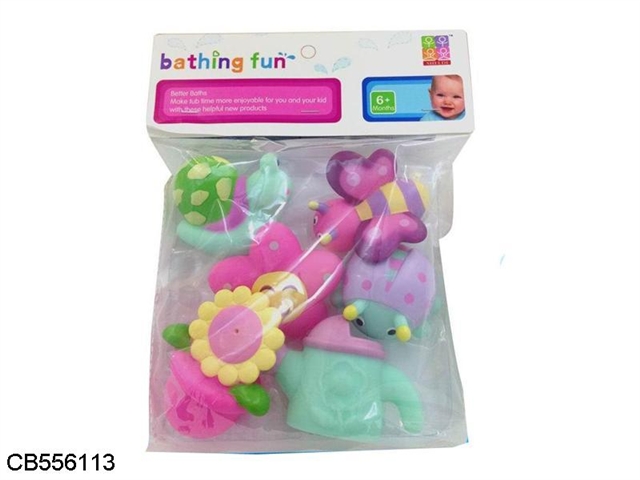 6 garden water bath toys