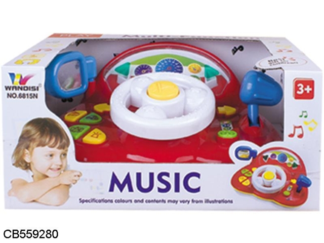 Baby music steering wheel