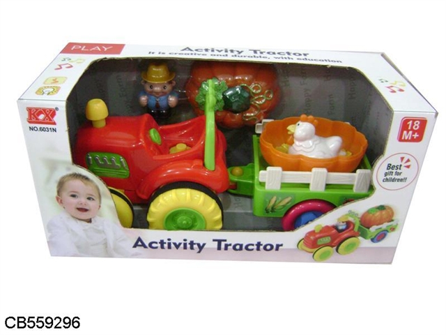 Electric cartoon farmer car