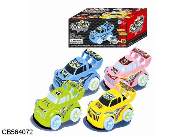 Five light flashing electric universal racing car