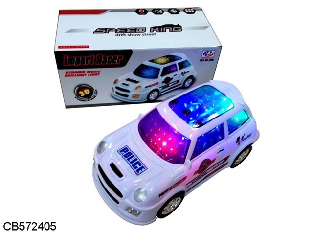 Electric universal mini car English song 3D lights