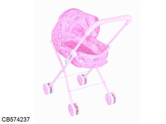 Universal wheel baby sun shading trolley (iron)