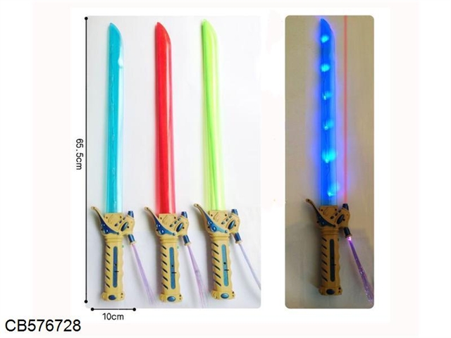 Flash sword with optical fiber (3 color mixing)